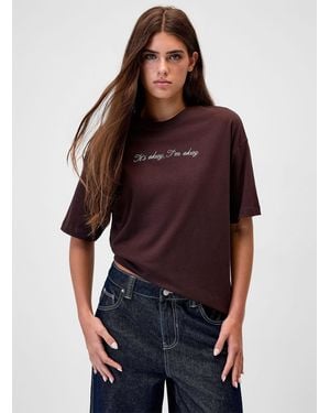 Twik Oversized Graphic - Purple