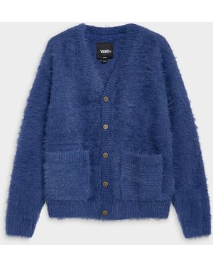 Vans Harmon Fuzzy Cardigan - Blue