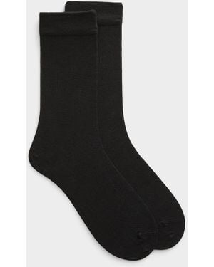 Lindbergh Solid Bamboo Viscose Socks - Black