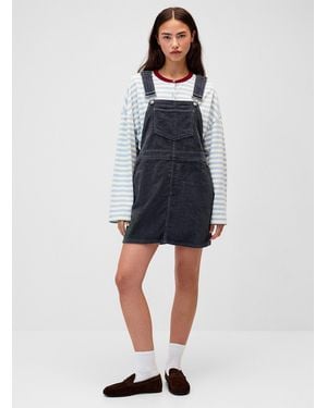 Twik Corduroy Overalls Dress - Blue