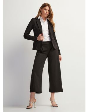 Ichi Supple Cinched Blazer - Black