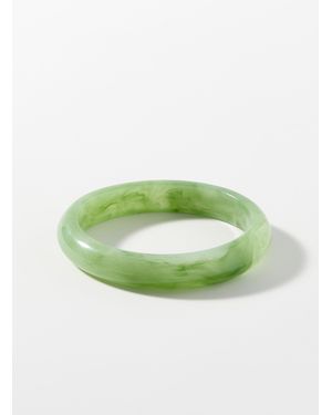 Simon's Acetate Bangle - Green