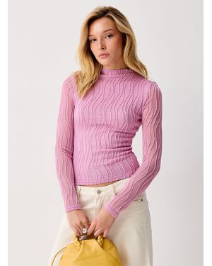 Icône Fitted Textured - Pink