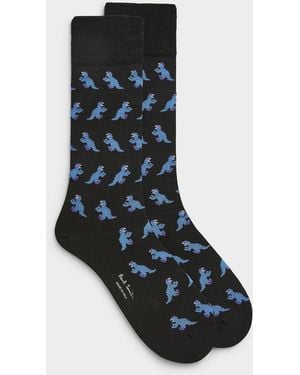 Paul Smith Dinosaur Dress Socks - Black