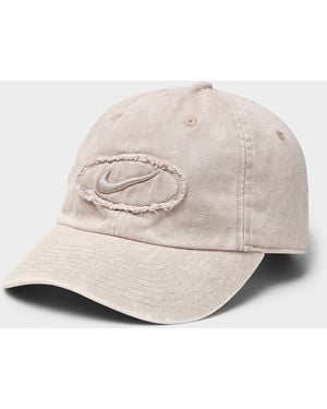 Nike Club Distressed Emblem Cap - Natural