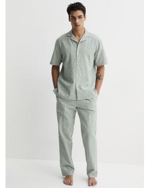 Le 31 Striped Linen And Organic Cotton Lounge Pant - Multicolor