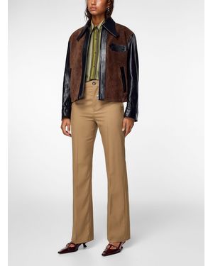 Marni 100% Wool Flared Pant - Brown