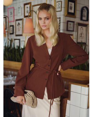 Icône Loose Flowy Tie - Brown