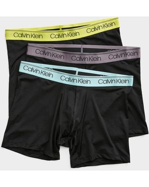 Calvin Klein 5" Colorful Stretch Boxer Briefs 3 - Black