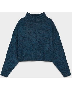 Twik Loose Mock - Blue