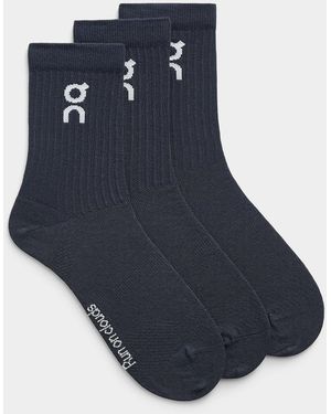 On Shoes Logo Socks 3 - Blue
