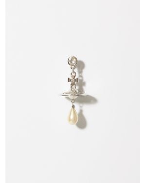Vivienne Westwood Signature Orb Earring - White