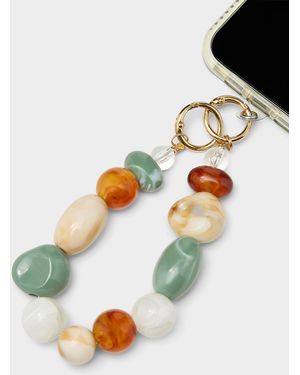 Simon's Neutral Stone Phone Wristlet - Blue