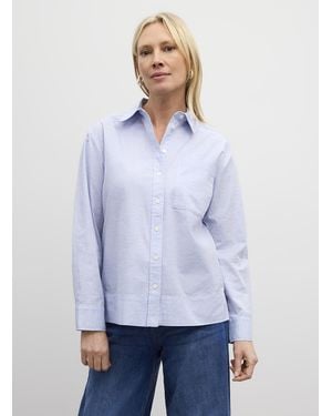 Part Two Nenee Patch Pocket Chambray Shirt - Blue