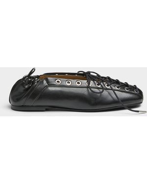 Ganni Silvery Eyelets Lace - Black