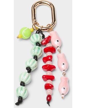 Simon's Unique Blend Bag Charm - White