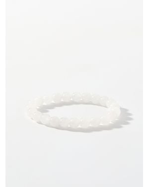 Simon's Monochrome Bead Bracelet - White