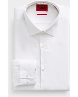 HUGO White Poplin Shirt Slim Fit