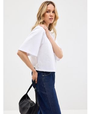 Sanctuary Solid Cropped Boxy - White