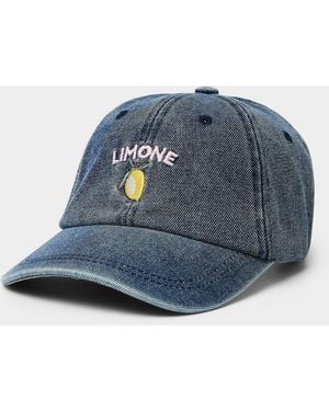 Simon's Lemone Denim Baseball Cap - Blue