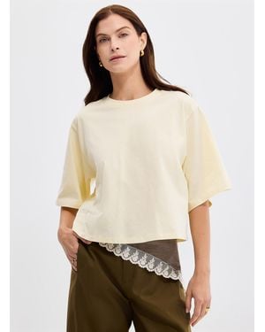 Sanctuary Solid Cropped Boxy - Natural