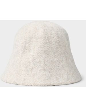 Simon's Minimalist Thready Cloche - White