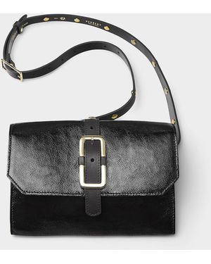 Herbert Frère Soeur Lulu Glossy Leather Crossbody Bag - Black