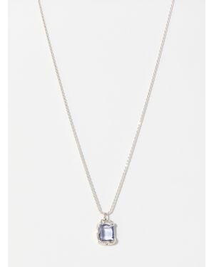 Bleue Burnham Kimchi X Rose Pendant Necklace - White
