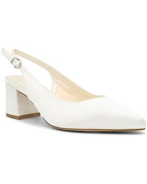 Paradox London Bessy Wide Wedding Heels - White