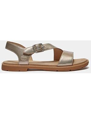 Timberland Calista Bay Grain Sandals - Metallic