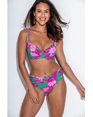 Pour Moi Free Spirit Fold Over Brief - Red