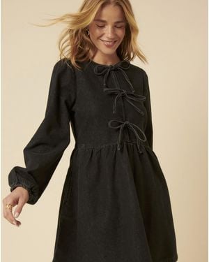 Nobody's Child Denim Eden Mini Dress - Black
