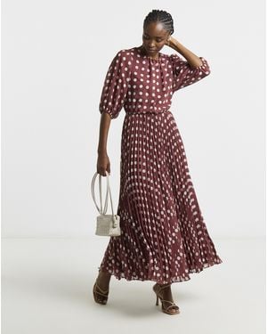 Joanna Hope Printed Maxi Dress - Red