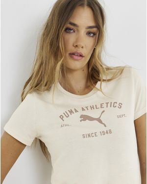 PUMA Class Graphic T-Shirt - Natural