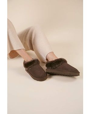 Just Sheepskin Full Back Slippers - Natural