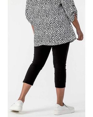 Roman Curve Cropped Stretch Trouser - White