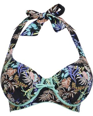 Joe Browns Floral Print Bikini Top - Blue