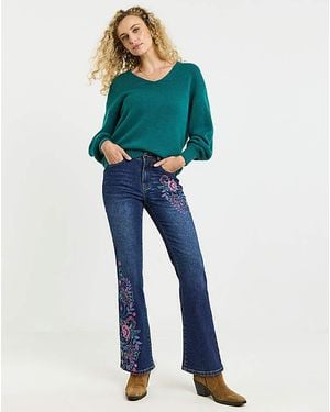 Joe Browns Embroidered Jeans - Blue