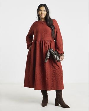 Simply Be Textured Waist Detail Dress