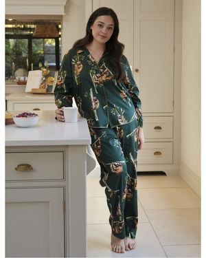 Cyberjammies Sloth Revere Pyjama Set - Green