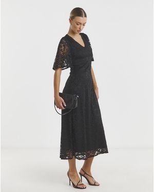 Flounce London Short Sleeve Maxi - White