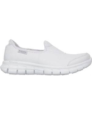 Skechers Workwear Skechers Sure Track Slip On Shoe - White