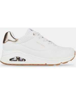Skechers Uno Shimmer Away E Fit - White