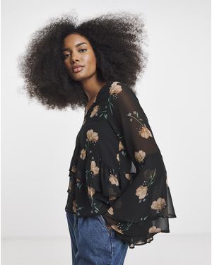 Simply Be Georgette Historical Blouse - Multicolour