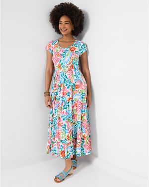 Joe Browns Daydreamer Crinkle Maxi Dress - White
