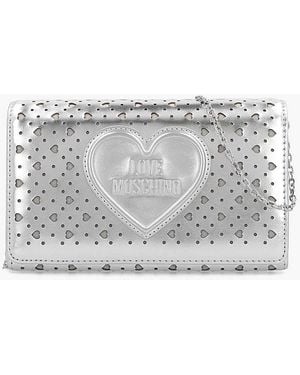 Love Moschino Heart Basket Cross-Body - Grey