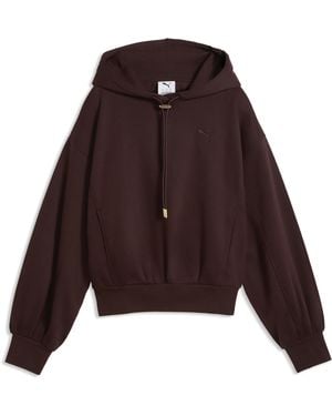 PUMA Her Relaxed Hoodie Full Length - Purple