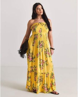 Figleaves Ruffle Beach Dress - Metallic