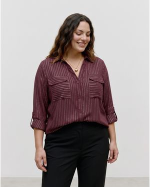 Vero Moda Glitter Shirt - Red