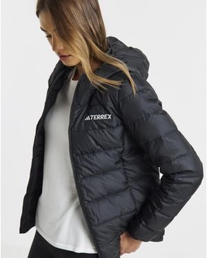 adidas Terrex Hooded Down Jacket - Black